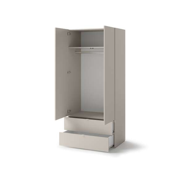 Garderobeskap Sigma 90x201 cm - cashmere matt