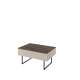 Sofabord Lago 100x68 cm - beige matt - med oppbevaringsplass