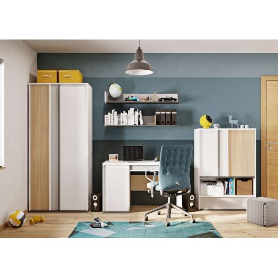 Kommode Imola 90x90 cm - hvit - med 4 skuffer