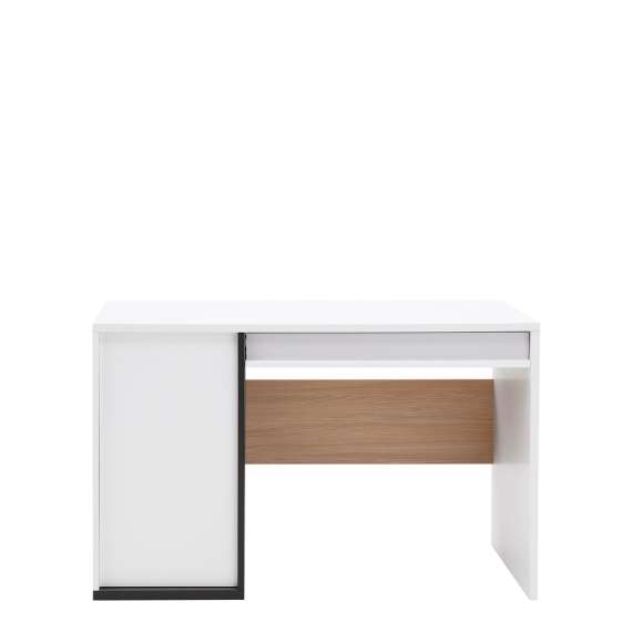 Skrivebord Imola 120x56 cm - hvit - med skap
