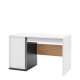 Skrivebord Imola 120x56 cm - hvit - med skap