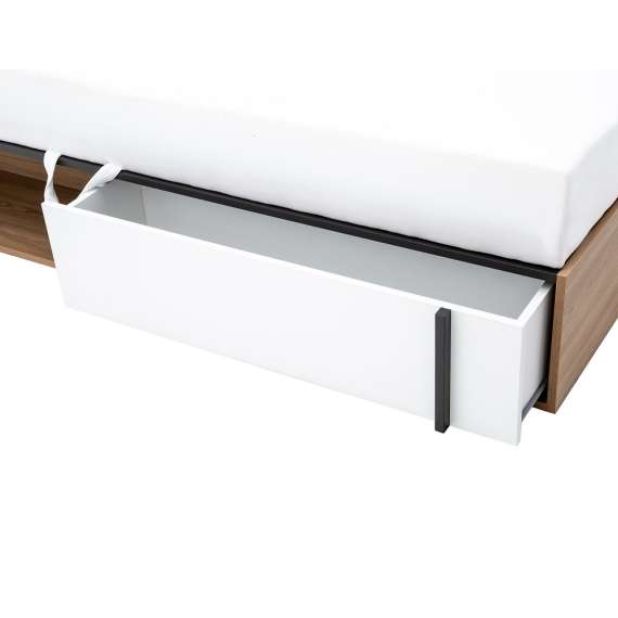 Seng Imola 90x200 cm - venstre - med madrass og oppbevaring