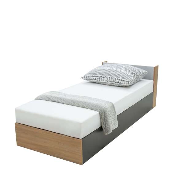 Seng Imola 90x200 cm - venstre - med madrass og oppbevaring