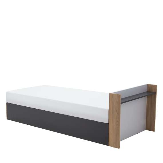 Seng Imola 90x200 cm - venstre - med madrass og oppbevaring