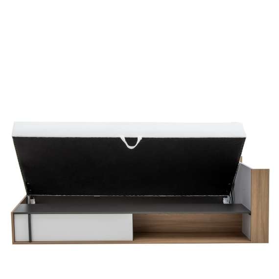 Seng Imola 90x200 cm - høyre - med madrass og oppbevaring