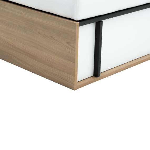 Seng Imola 90x200 cm - høyre - med madrass og oppbevaring