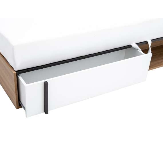 Seng Imola 90x200 cm - høyre - med madrass og oppbevaring