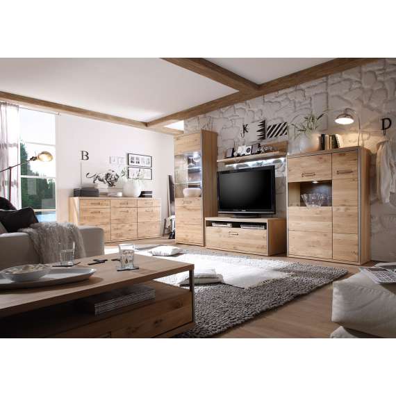 Vitrineskap Espero 94x136 - venstre - Heltre - Montert