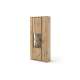 Vitrineskap Campinas 90x209 cm - eik - ferdigmontert