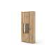 Vitrineskap Campinas 90x209 cm - eik - ferdigmontert