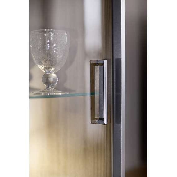 Vitrineskap Campinas 90x142 cm - eik - ferdigmontert