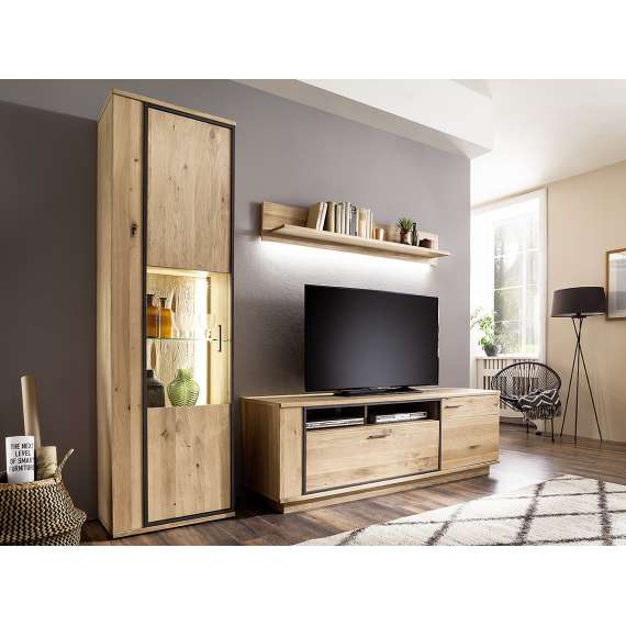 Tv-benk Campinas 180x61 cm - eik - ferdigmontert