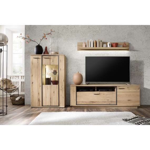Tv-benk Campinas 180x61 cm - eik - ferdigmontert