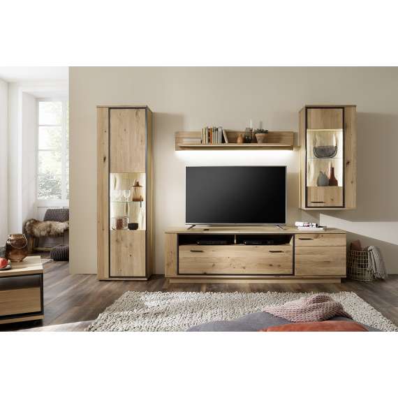 Hylle Campinas 150x24 cm - eik - veggmontert