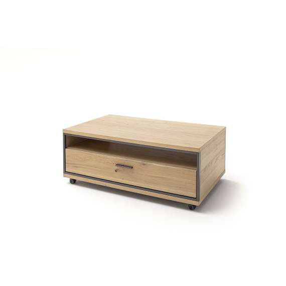 Stuebord Campinas 115x70 cm - eik - med oppbevaringsskuff