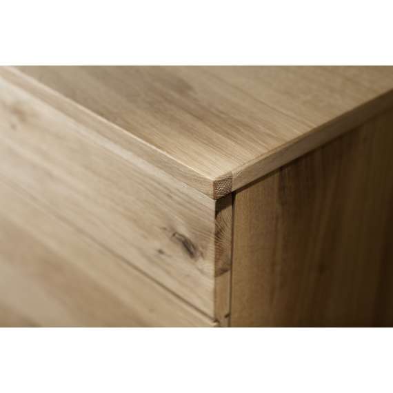 Stuebord Campinas 115x70 cm - eik - med oppbevaringsskuff