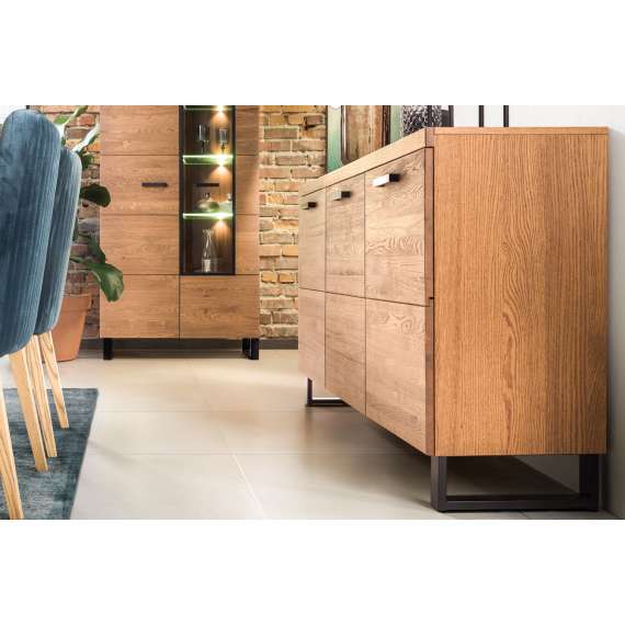 Skjenk Pratto 150x90 cm - eik - ferdig montert