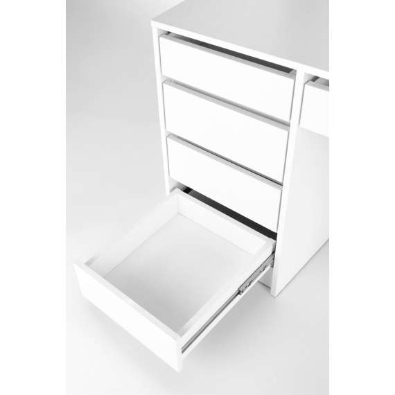 Sminkebord Hollywood 120x140 cm - hvit matt - med speil