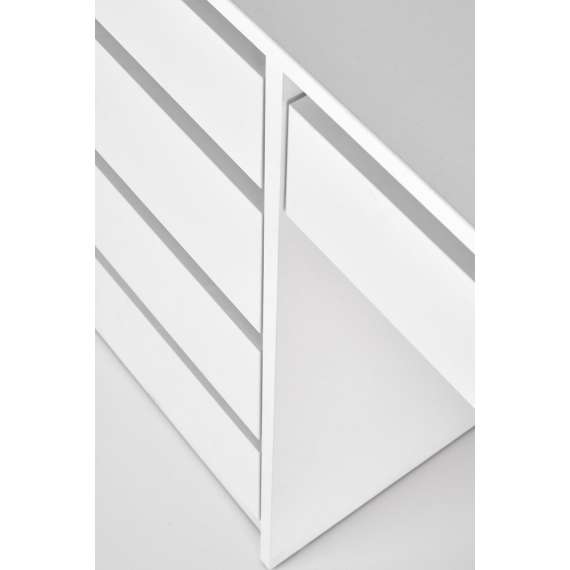 Sminkebord Hollywood 120x140 cm - hvit matt - med speil