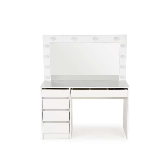Sminkebord Hollywood 120x140 cm - hvit matt - med speil