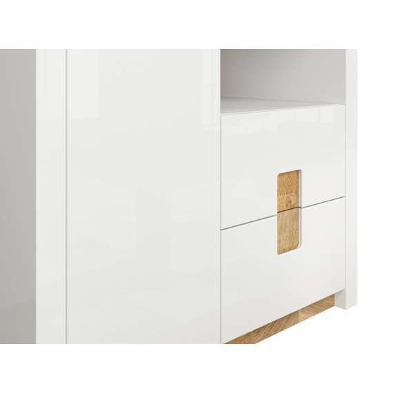 Garderobeskap Alameda 102x201 cm - 2 dører - 2 skuffer