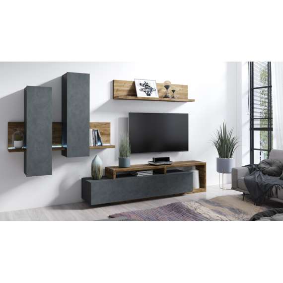 Skjenk Bota 180x98 cm - matera - 2 dører - 3 skuffer