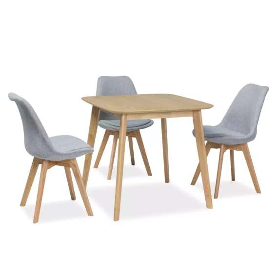 Spisebord Mosso 80x80 cm - eik