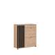 Skoskap Pedro 90x94 cm - hickory - svart matt spiler