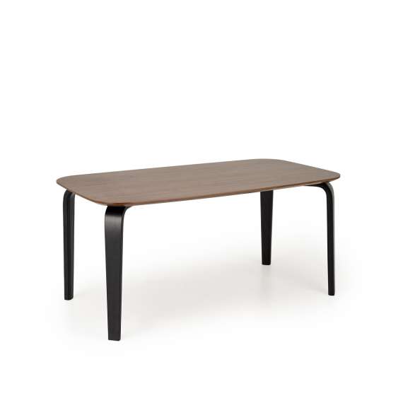 Spisebord Pedro 160x90 cm - valnøtt - sort