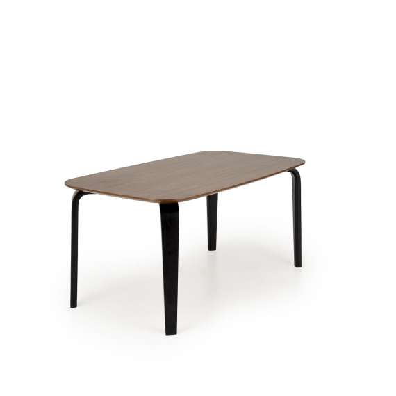 Spisebord Pedro 160x90 cm - valnøtt - sort