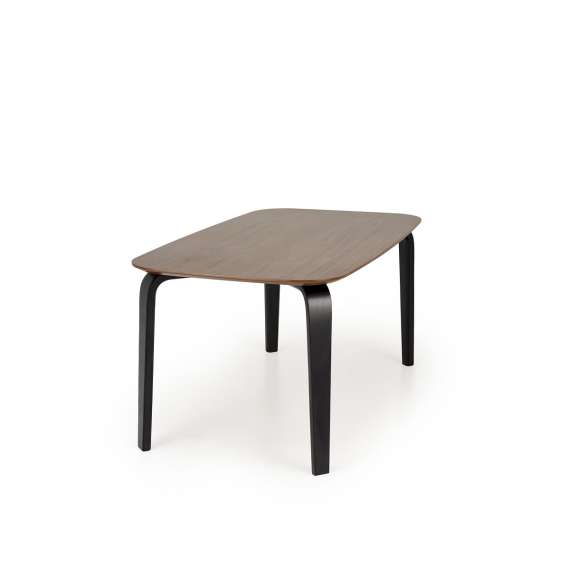 Spisebord Pedro 160x90 cm - valnøtt - sort