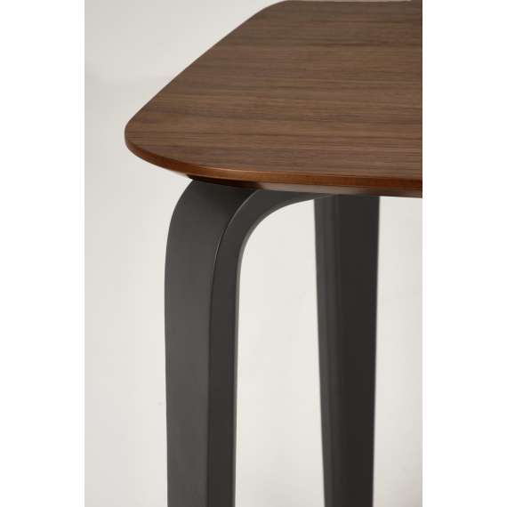 Spisebord Pedro 160x90 cm - valnøtt - sort