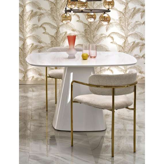 Spisebord Flavio 120x120 cm - hvit