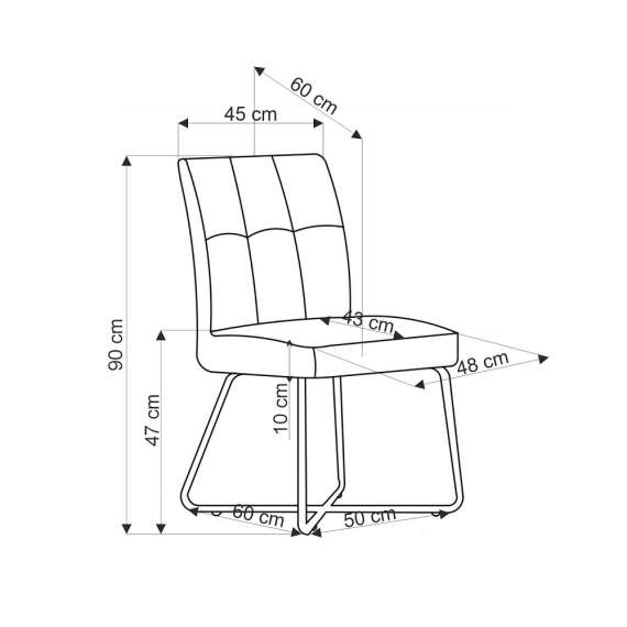 Stol Charles - beige - sorte ben