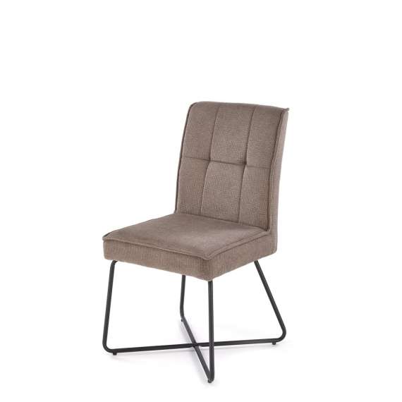 Stol Charles - gråbrun - sorte ben