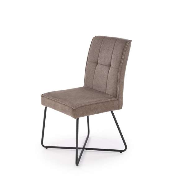 Stol Charles - gråbrun - sorte ben