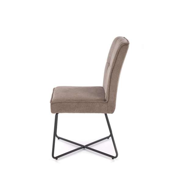 Stol Charles - gråbrun - sorte ben