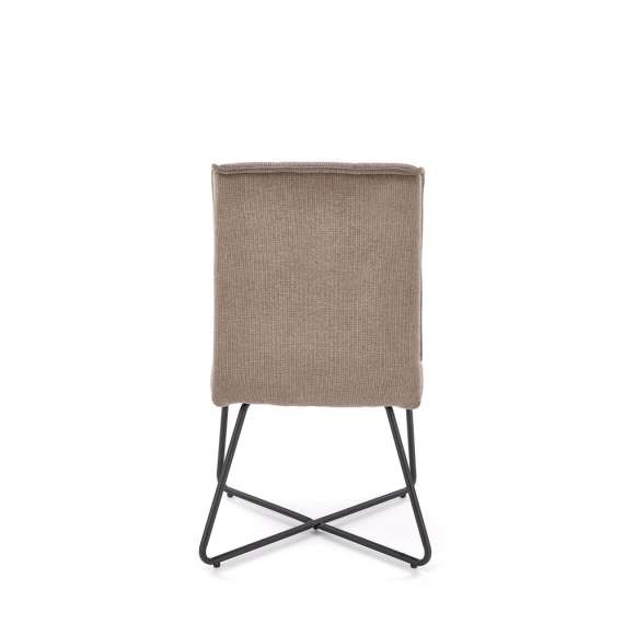 Stol Charles - gråbrun - sorte ben