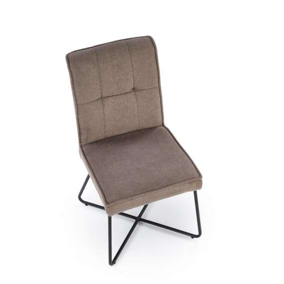 Stol Charles - gråbrun - sorte ben