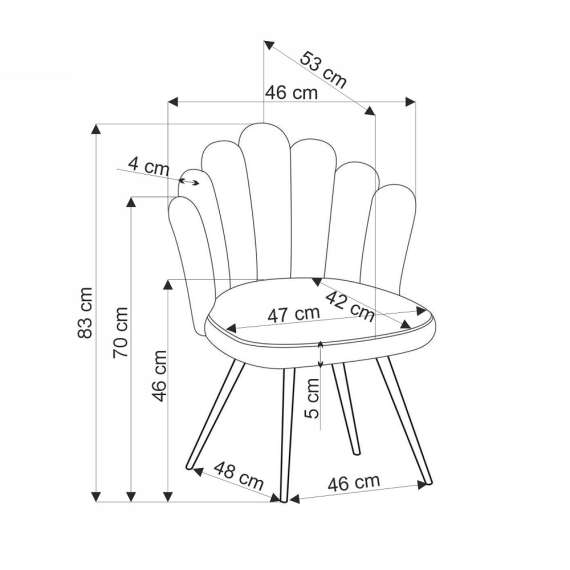 Stol Diosa - beige - sorte ben