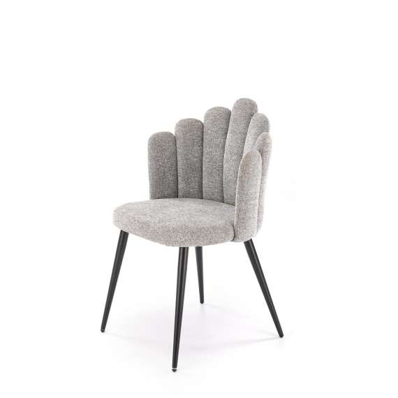 Stol Diosa - grå - sorte ben