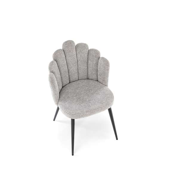 Stol Diosa - grå - sorte ben