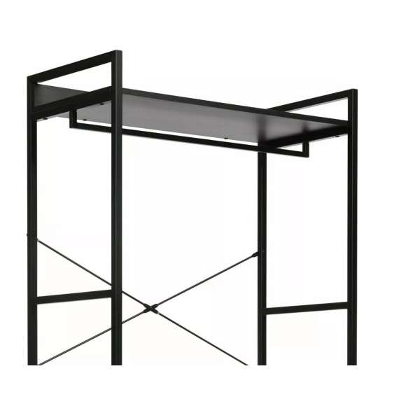 Entrémøbel RIN B 80x200 cm - sort matt - hyller