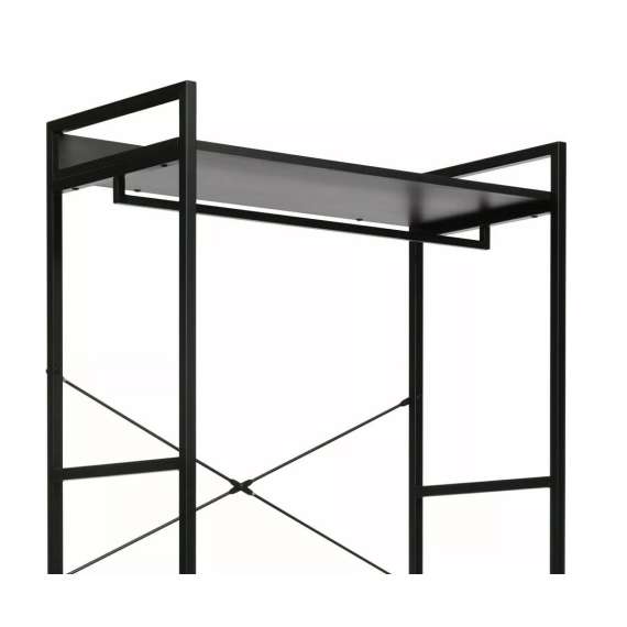 Entrémøbel RIN C 80x200 cm - sort matt - hyller