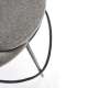 Barstol Grenada - grå - sorte ben