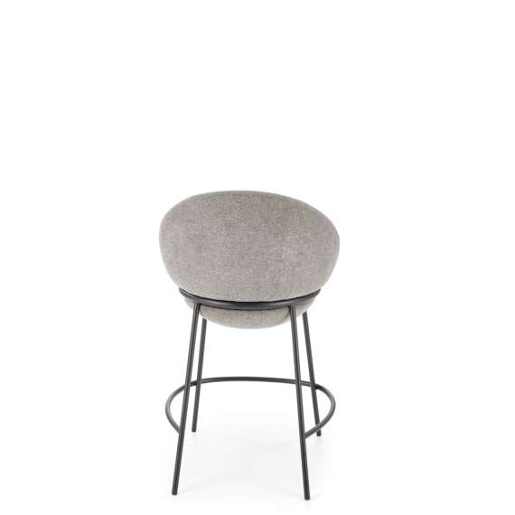 Barstol Grenada - grå - sorte ben