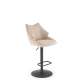 Barstol Burgos - beige - justerbar høyde