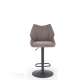 Barstol Burgos - gråbrun - justerbar høyde