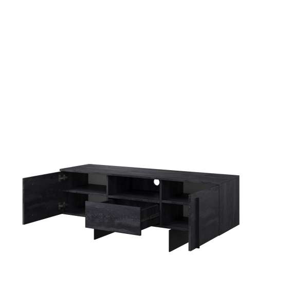 Tv-benk Larena 150x40 cm - sort betong