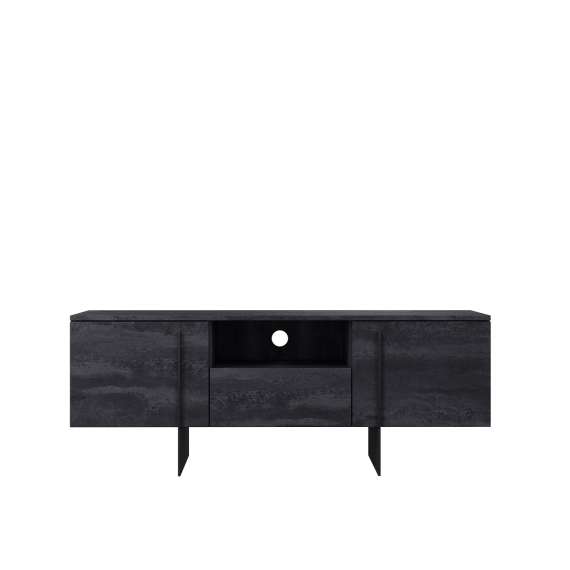 Tv-benk Larena 150x40 cm - sort betong